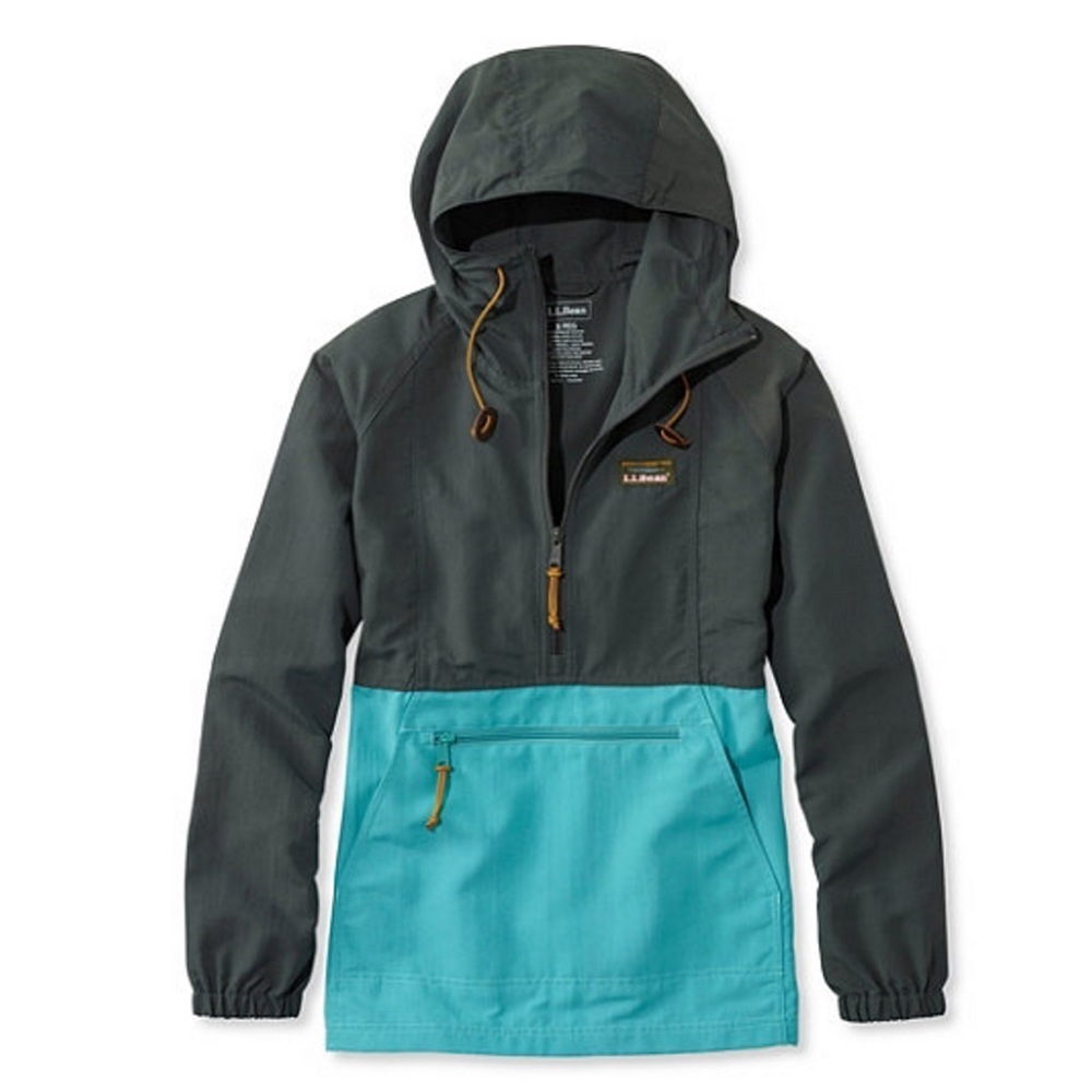 L.L. Bean Women's Mountain Classic Colorblock Anorak‎ Pullover Jacket